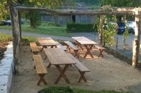 Sitzplatz mit Pergola